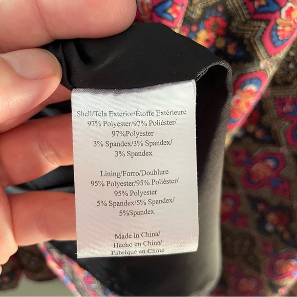 ModCloth Victorian Holiday Groove Multicolor Patterned Dress Bell Sleeves XL - Picture 7 of 8